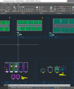 CAD file for rooftop solar power system design drawing for warehouse 1MW