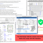 The Steel Design Collection contains many Excel Sheets that comply with AISC Standards.