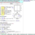 Excel calculation sheet wind load analysis - Force Resisting System Per ASCE 7-10