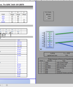 Excel Steel Connection Design Calculation Sheet - Per AISC