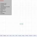 Collection of 20 Excel Sheets for HVAC in one single file