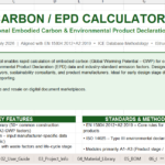 EXCEL SPREADSHEETS CARBON / EPD CALCULATOR